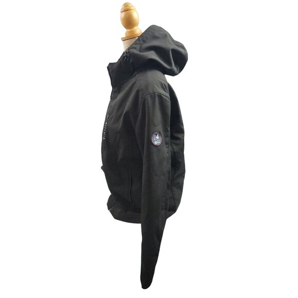 Nautica Black Hooded Softshell Jacket Zip-Up Ladies S - Picture 5 of 12